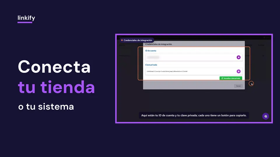 Cómo preparar la conexión de tu tienda o sistema